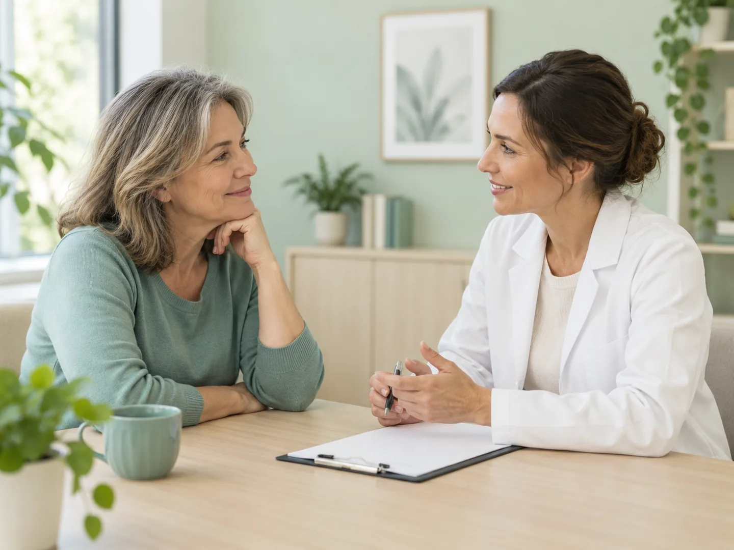 Conversación sobre prevención cardiovascular en una consulta