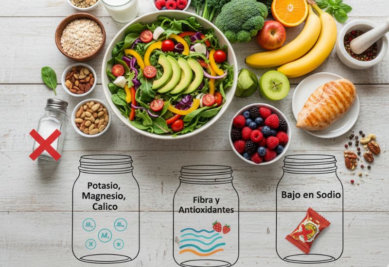 explicación alimentos dieta dash por el Rincon Sanitario